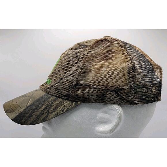 John Deere RealTree Snapback Camouflage Trucker's Cap Hat Mesh‎ Embroidered Camo - Picture 5 of 9